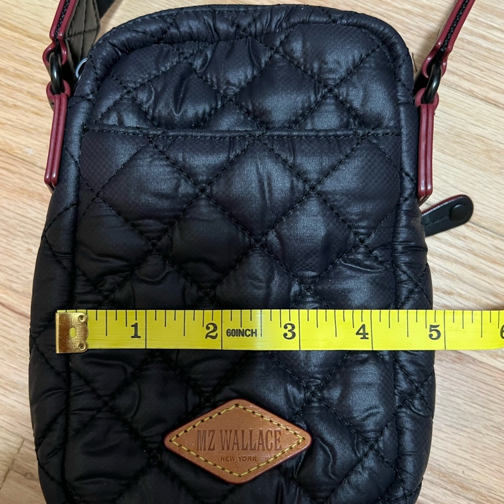 MZ Wallace Black Quilted Metro Crossbody Bag - Picture 7 of 8